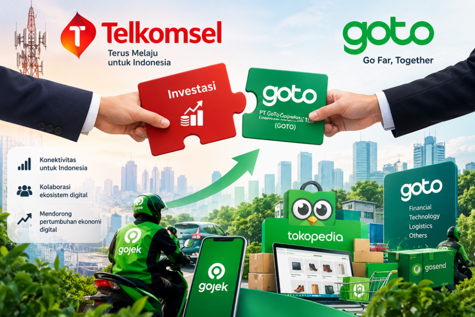 GOTO 连续触及跌停 Telkomsel 浮亏达 5.53 万亿盾