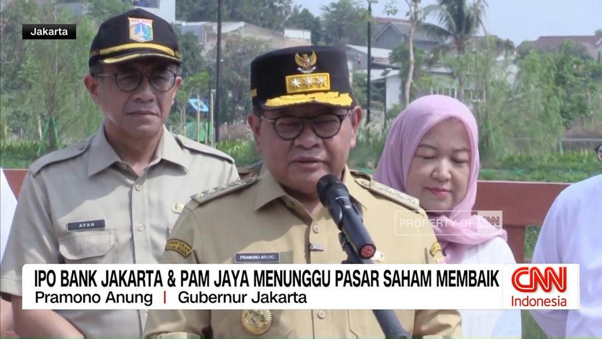 雅加达省长称PAM Jaya与Bank Jakarta IPO仍待市场改善
