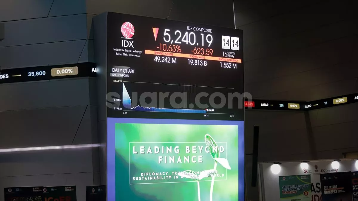 投资者获利了结，IHSG跌至5,373点